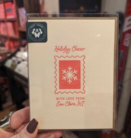 Ruff House Print Shop Eau Claire Holiday Cheer Stamp Greeting Card: Box of 6