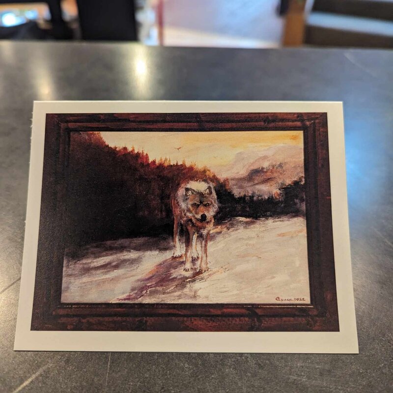 Wolf Greeting Card (Richard Quick)