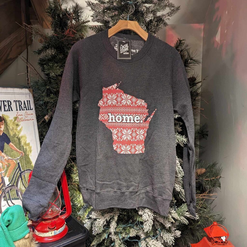 Wisconsin Home Christmas Sweater Crewneck