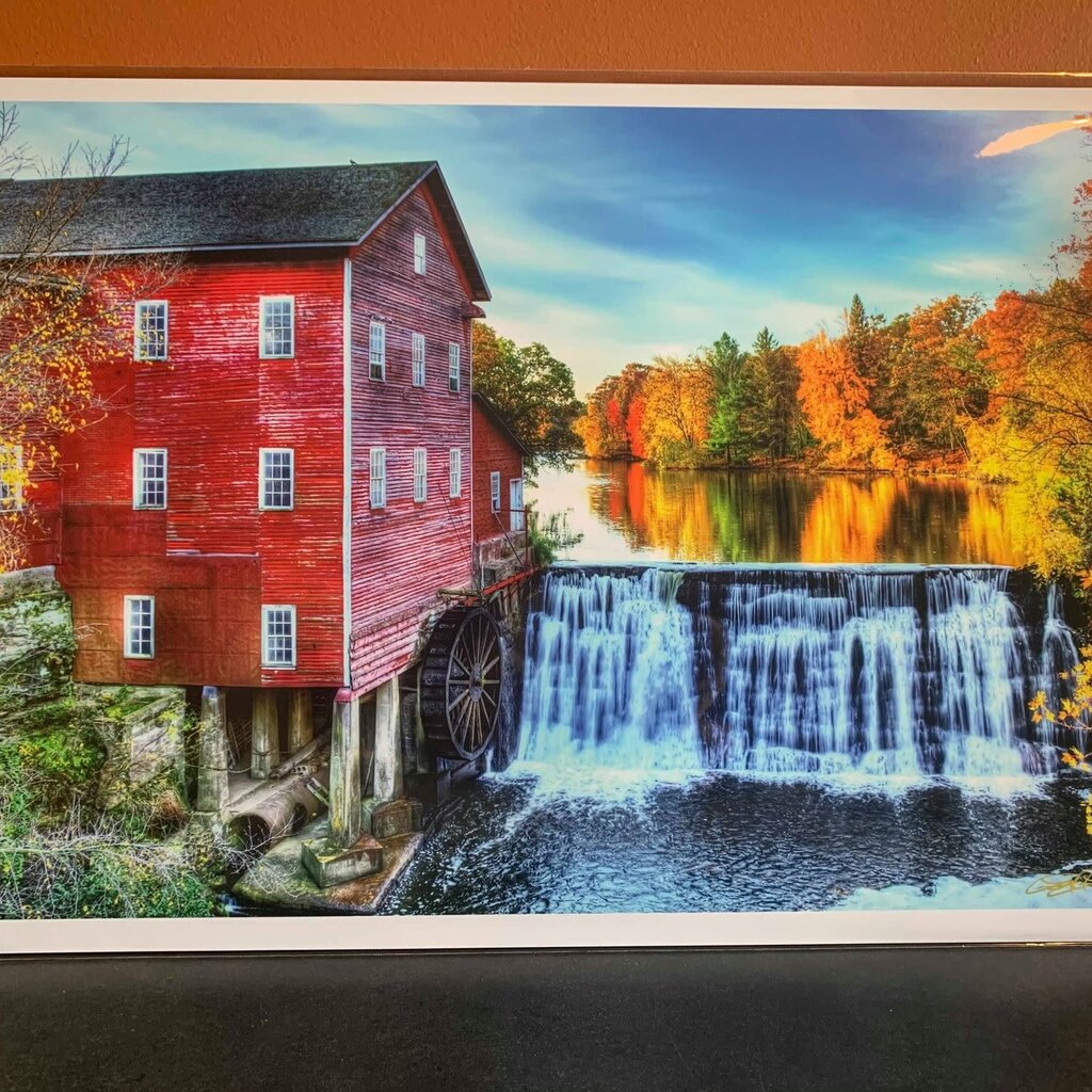 Lloyd Fleig Greeting Card - Fall At Dells Mill