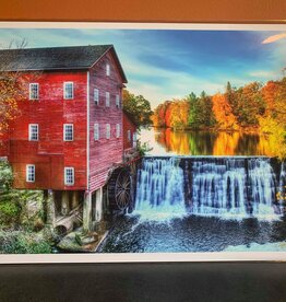 Lloyd Fleig Greeting Card - Fall At Dells Mill