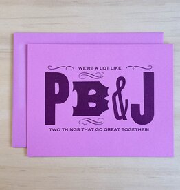 PB & J Greeting Card