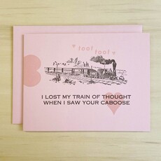 Train of Thought Greeting Card
