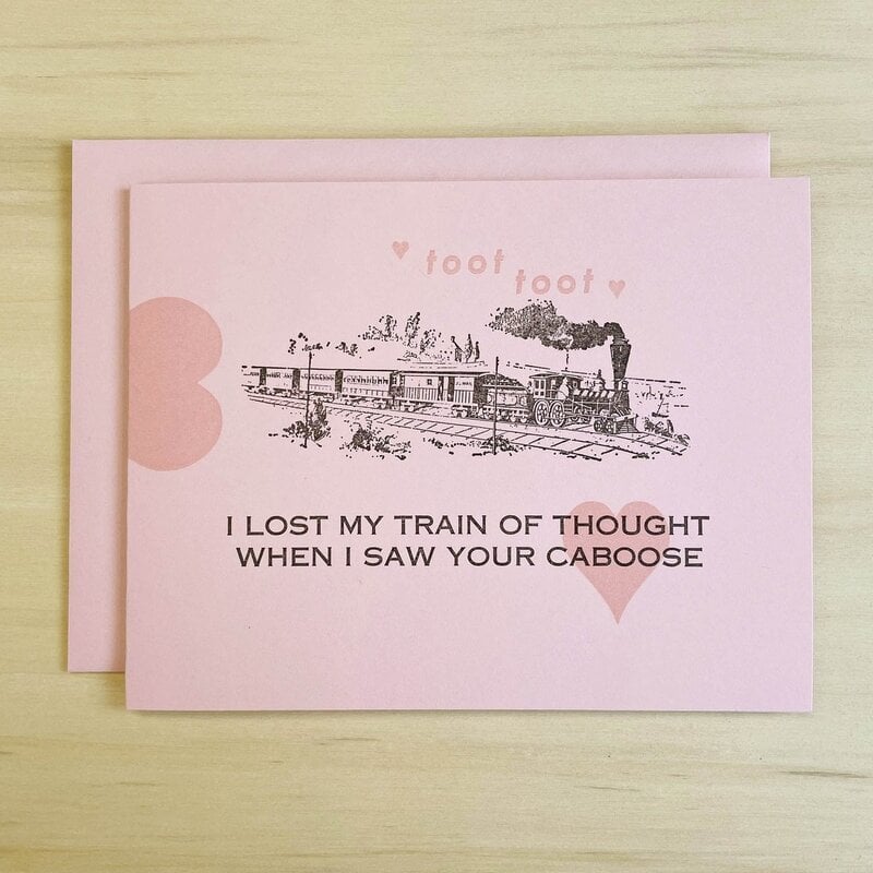 Train of Thought Greeting Card