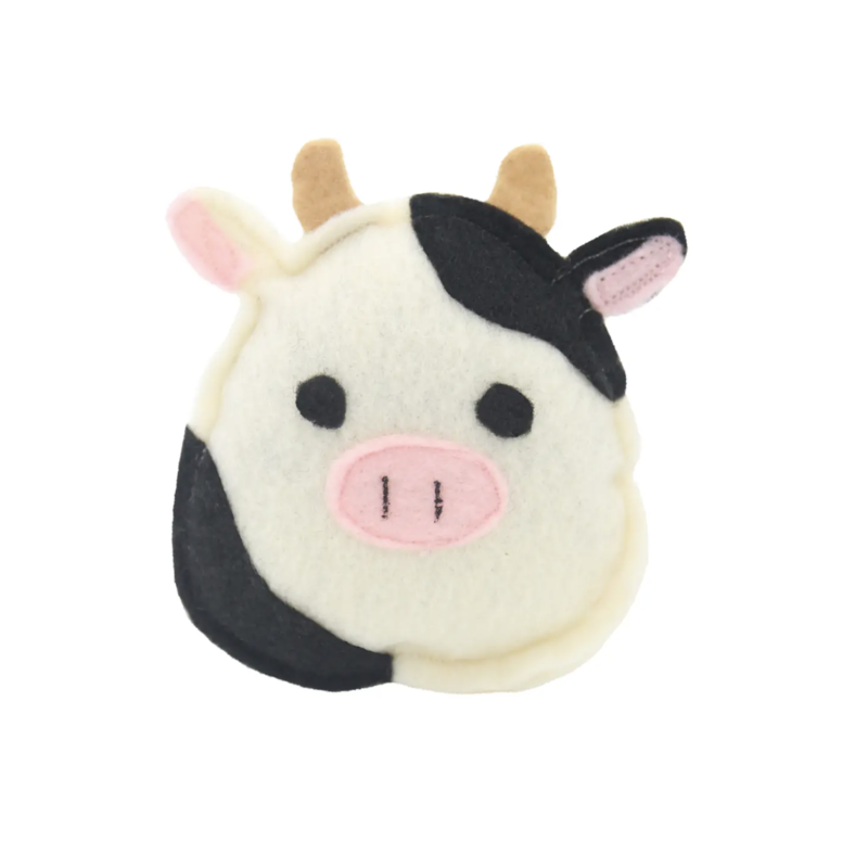 Felt Catnip Toy- Squish Cow