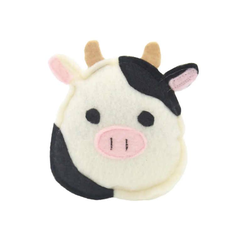 Fuzzbutt Boutique LLC Felt Catnip Toy- Squish Cow