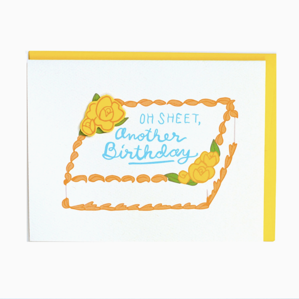 Cracked Designs Greeting Card - Oh Sheet Birthday