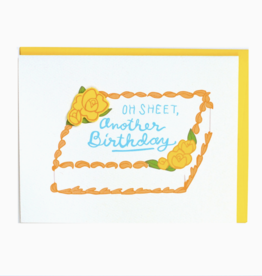 Cracked Designs Greeting Card - Oh Sheet Birthday