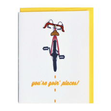 Cracked Designs Greeting Card - Goin' Places Bike