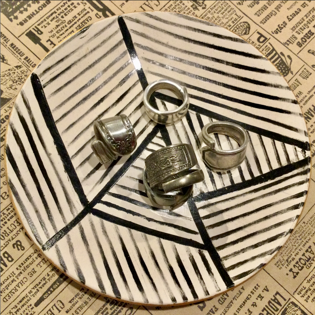 Pennyroyal Moon Silverware Ring