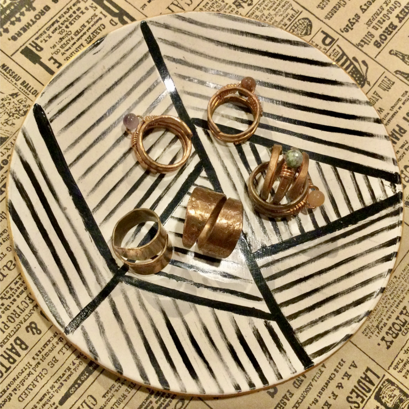 Pennyroyal Moon Copper Ring (Assorted)