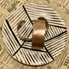 Pennyroyal Moon Wide Copper Cuff