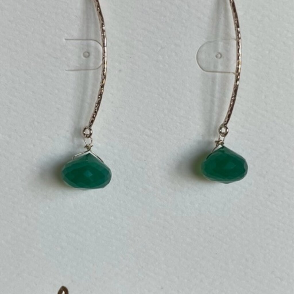 Helen Wang Jewelry Earrings - Green Onyx Kisses