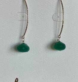 Helen Wang Jewelry Earrings - Green Onyx Kisses