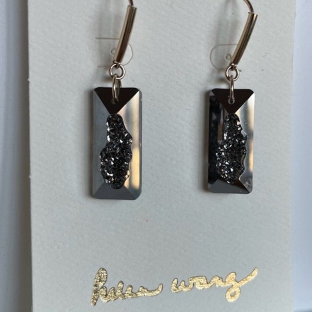 Helen Wang Jewelry Earrings - Swarovski Baguettes Micro Crystal