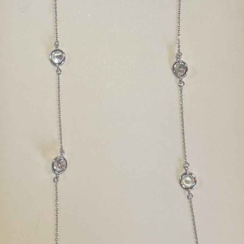Helen Wang Jewelry Necklace - Sterling Silver Bezel CZ