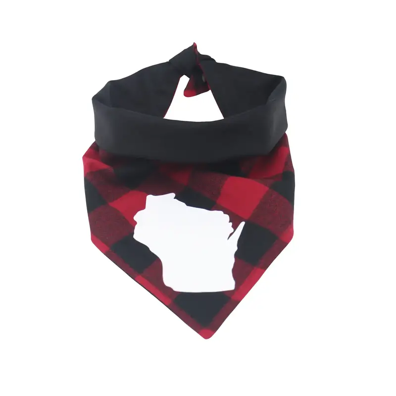 Pet Bandana- Red Wisconsin