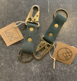 Alissa Miller Carabiner Keychain- Green