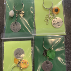 Calm Clam Creations Metal Stamped Keychain (Assorted) - Ashley Walton-Beal