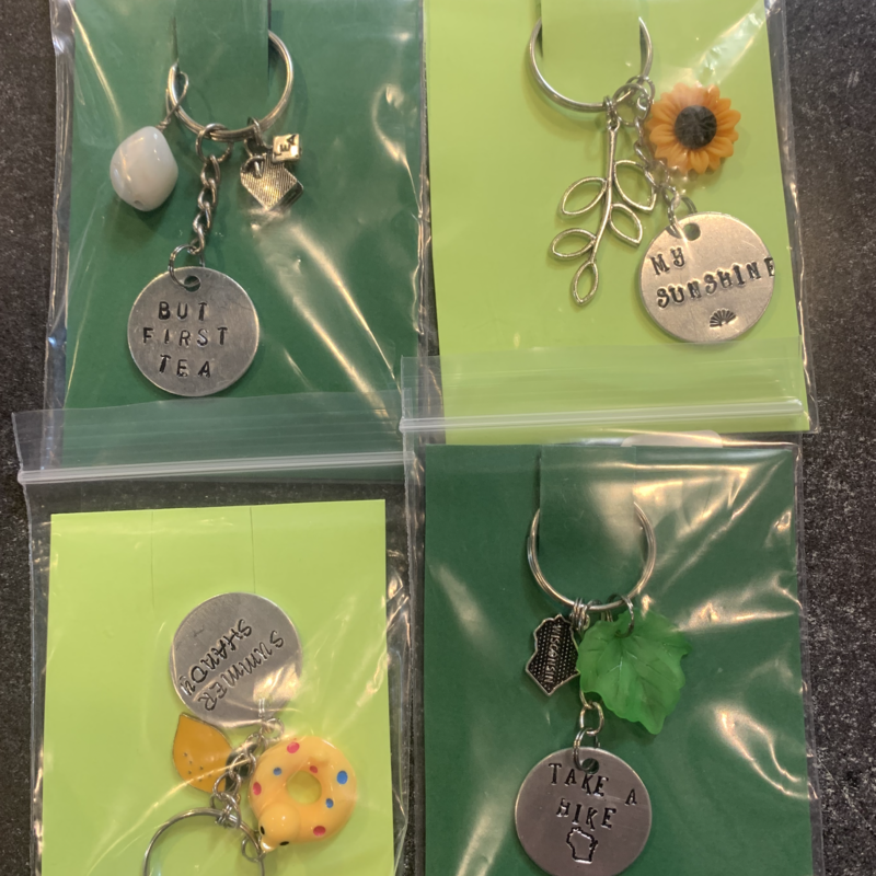Calm Clam Creations Metal Stamped Keychain (Assorted) - Ashley Walton-Beal