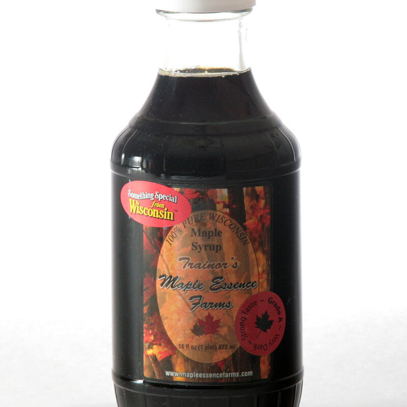 Trainor's Maple Essence Farms Wisconsin Pure Maple Syrup - 1 Quart Glass