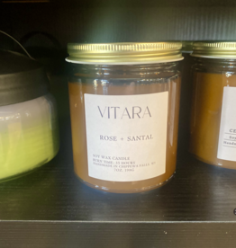 Vitara Soy Candle - Rose and Santal