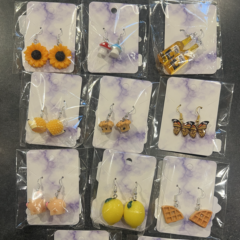 Maddie Branco Dangle Shape Earrings (Assorted)