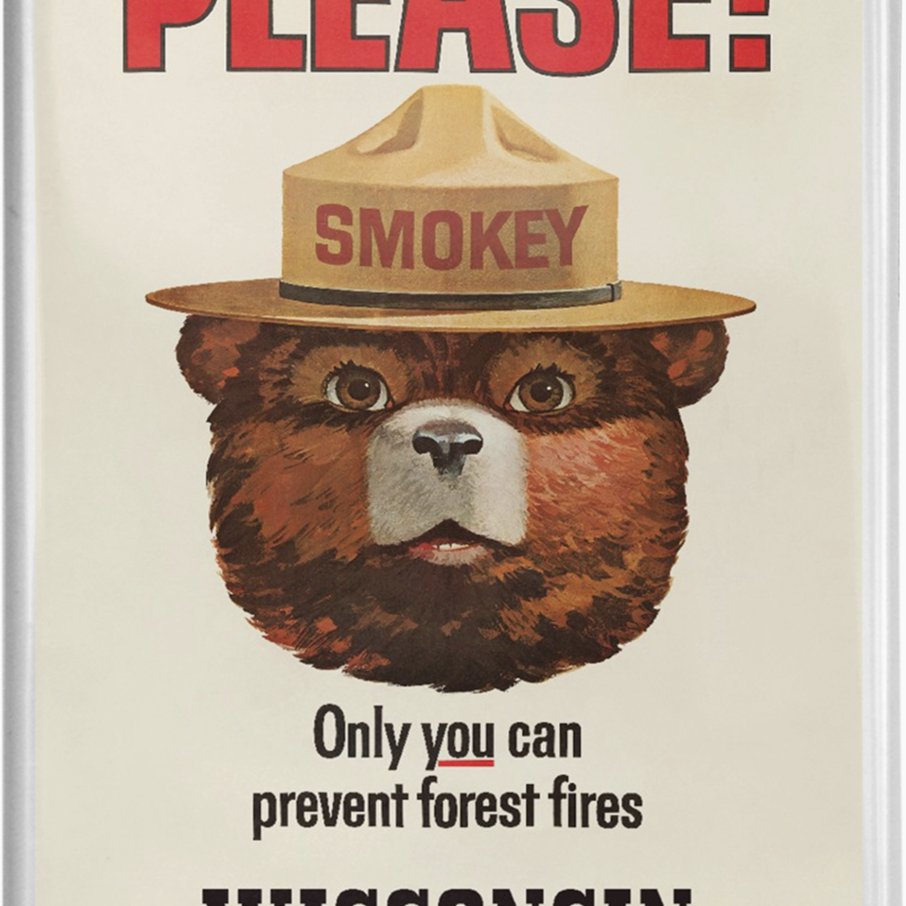 Volume One Magnet - Wisconsin, Smokey Bear