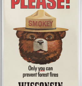 Volume One Magnet - Wisconsin, Smokey Bear