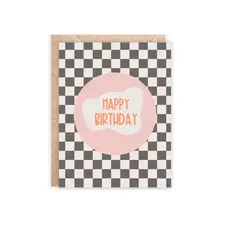 Checkered Happy Birthday Card