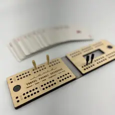 Makery Maven Co WI Travel Size Pocket Cribbage Board