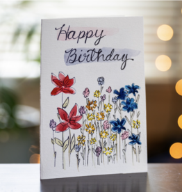 Happy Birthday (Have Some Flowers) Greeting Card
