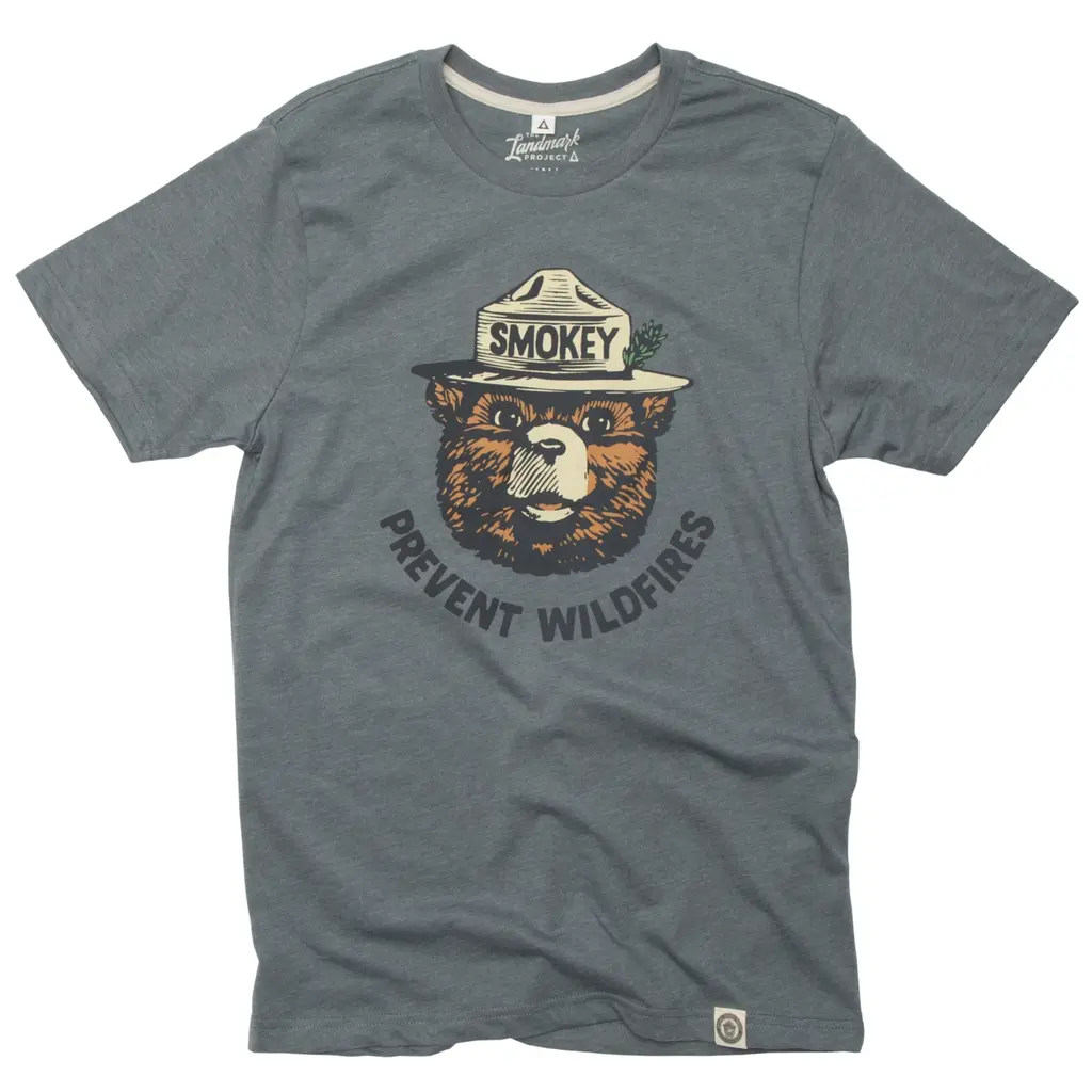 The Landmark Project Smokey Retro Tee - Steel