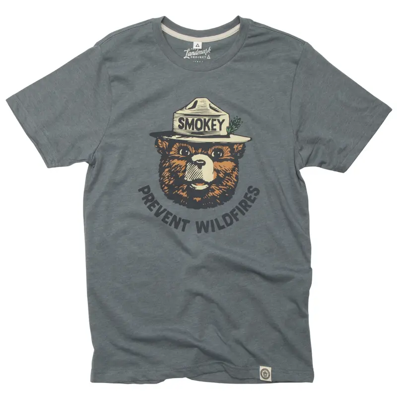 The Landmark Project Smokey Retro Tee - Steel