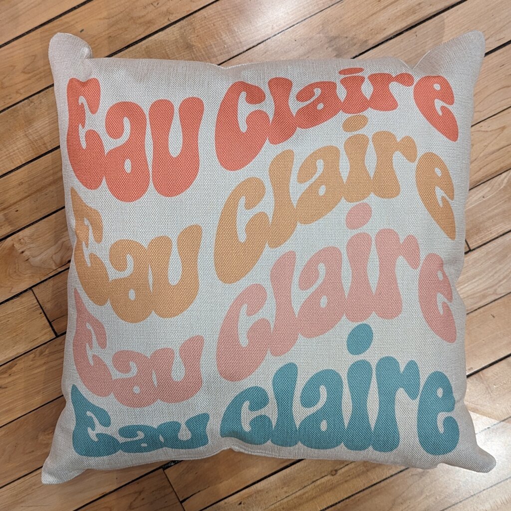 Daisy Mae Designs Eau Claire Hometown Pillow