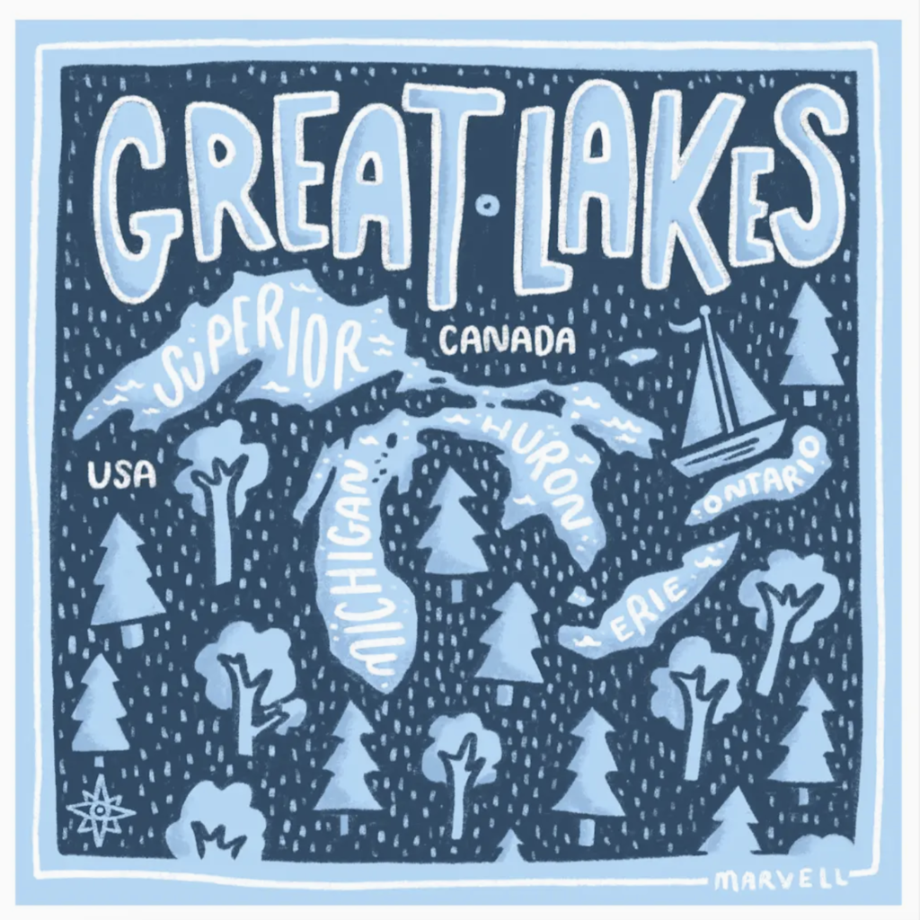 Lauren Marvell Great Lakes Print
