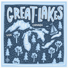 Lauren Marvell Great Lakes Print