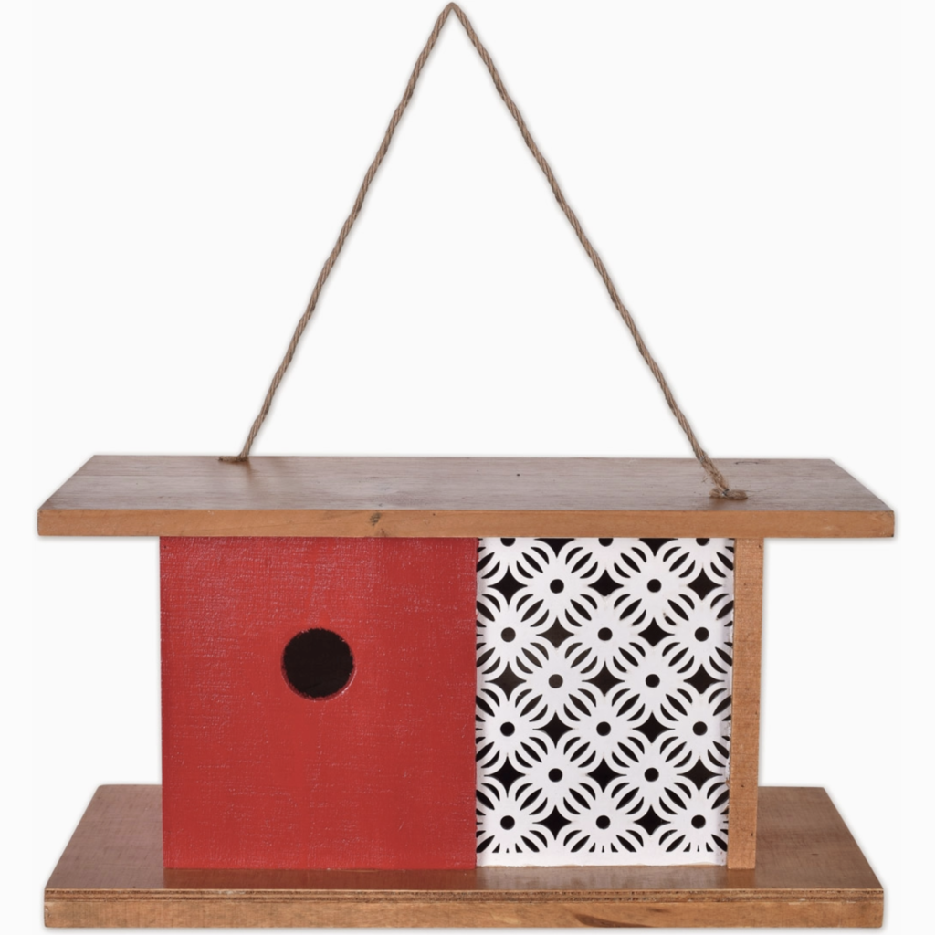 Sunset Vista Designs Red Modern Birdhouse