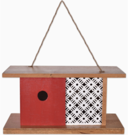 Sunset Vista Designs Red Modern Birdhouse