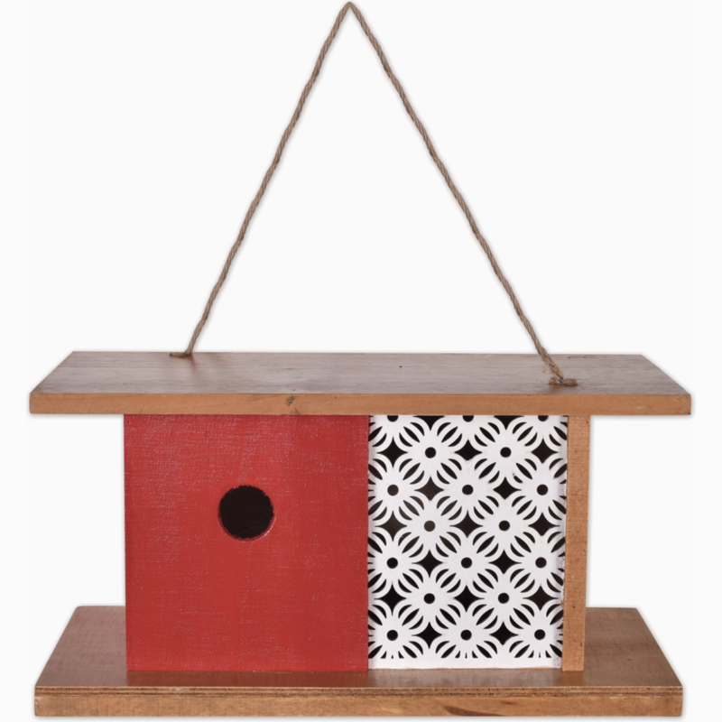 Sunset Vista Designs Red Modern Birdhouse