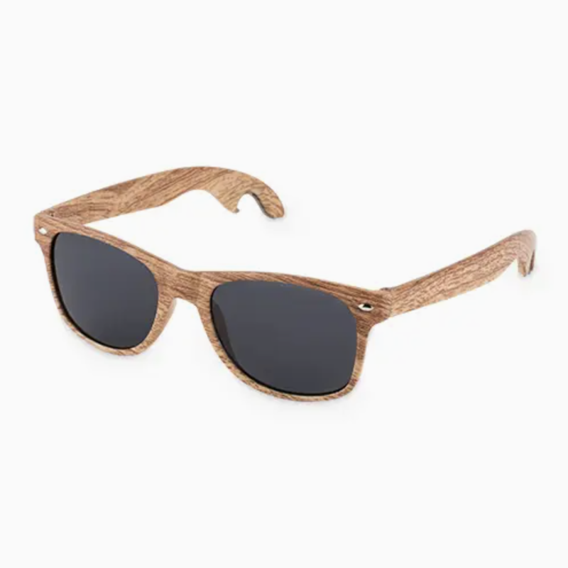 Faux Wood Bottle Opener Sunglasses