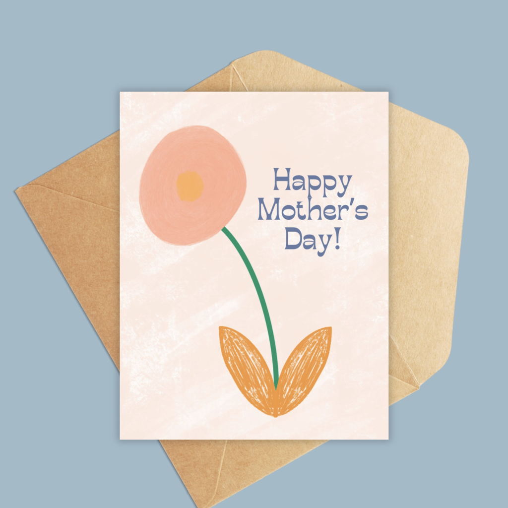 Happy Mother's Day Flower Greeting Card