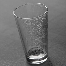 Well Told Wholesale Pint Glass - Eau Claire Map