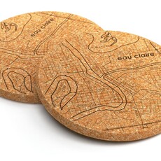 Well Told Wholesale Eau Claire Cork Coasters - Set of 2
