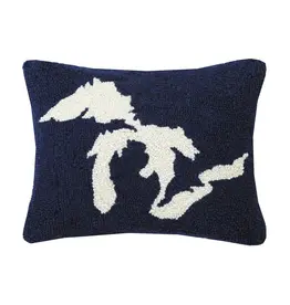 Peking Handicraft Great Lakes Hook Pillow