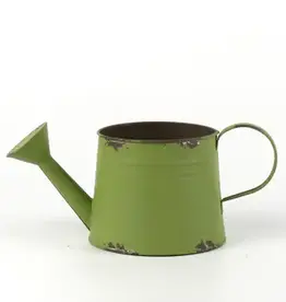 Home Kreation By KK Olive Green Oval Watering Can Planter
