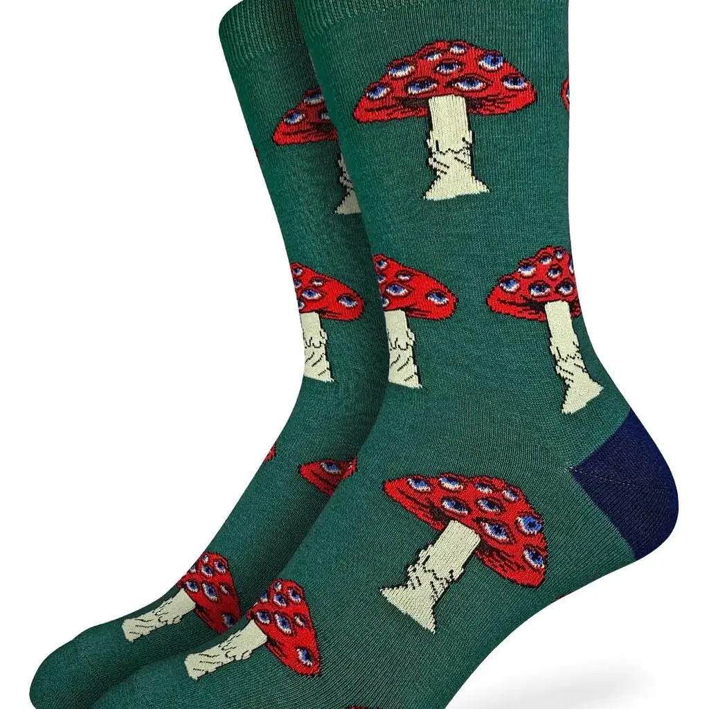 Good Luck Sock Crew Socks - Magic Mushrooms (Size 7-12)