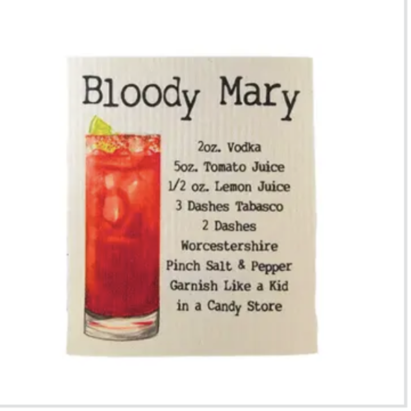 Driftless Studios Swedish Dishcloth - Bloody Mary Bar Towel