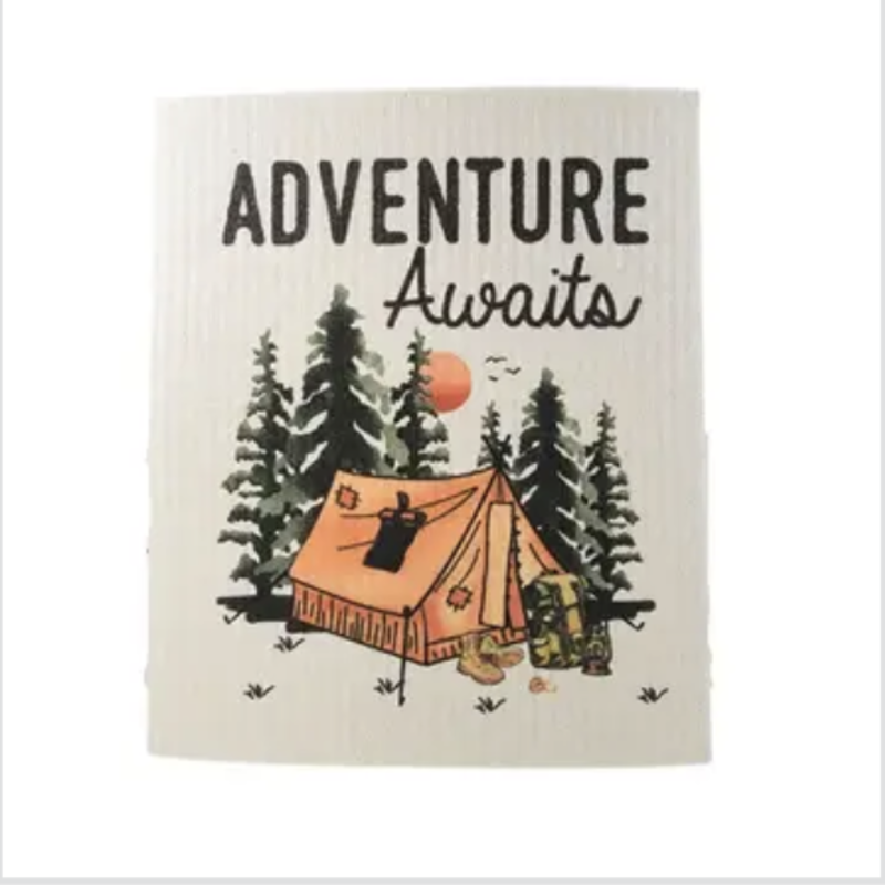 Driftless Studios Swedish Dishcloth - Adventure Awaits