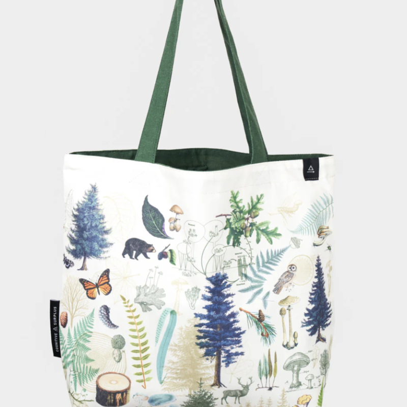 Cognitive Surplus Into the Woods Canvas Shoulder Tote